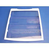 מדף אמנה לתא מזון- זכוכית עם מסגרת פלסטיק SBS